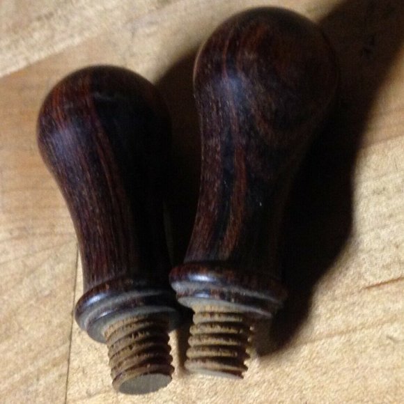 Antique Accents Antique Oak Wood Hand Carved Round Unusual Odd